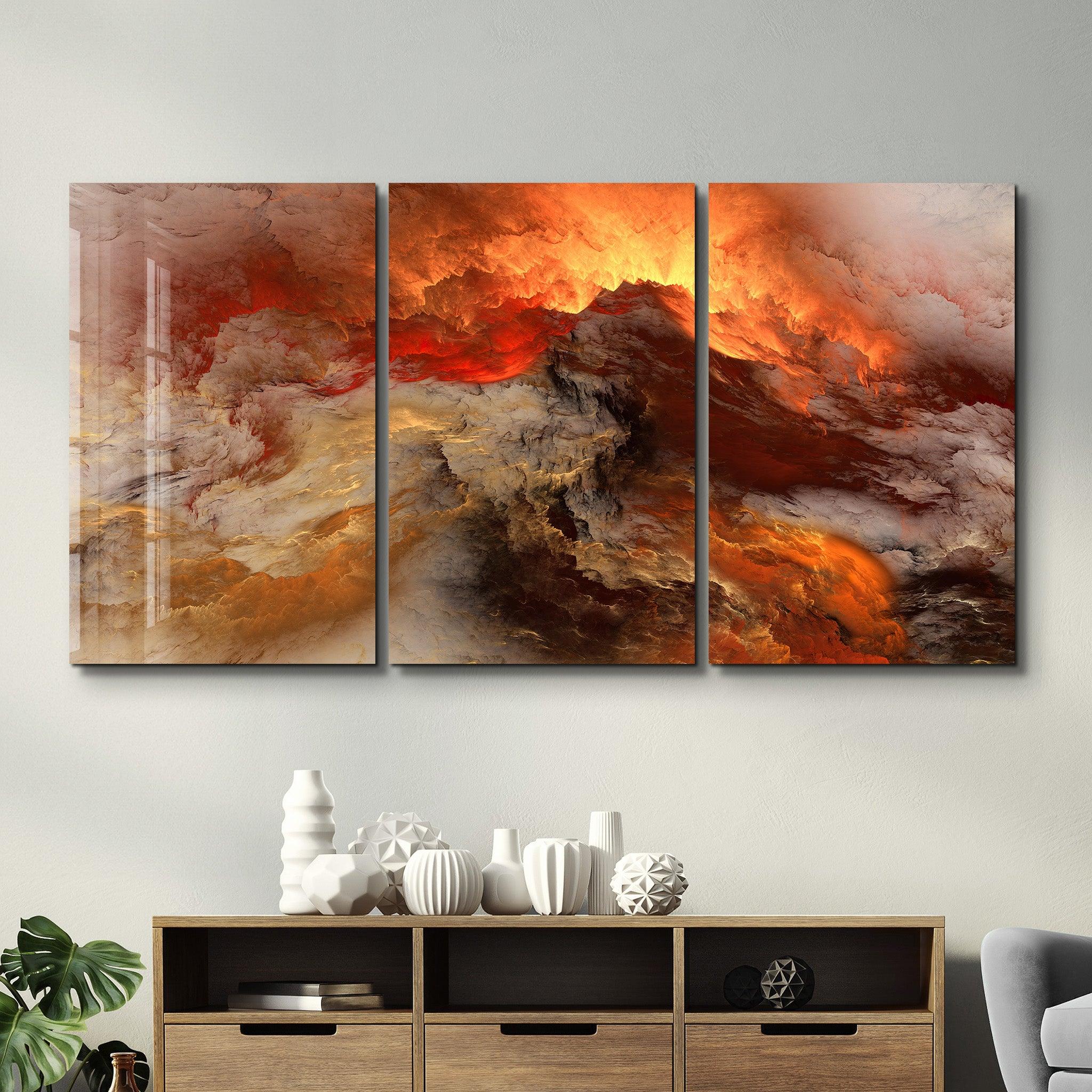 ・"Lava - Trio"・Glass Wall Art - ArtDesigna Glass Printing Wall Art