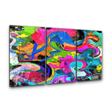 ColorMix Trio | Glass Wall Art