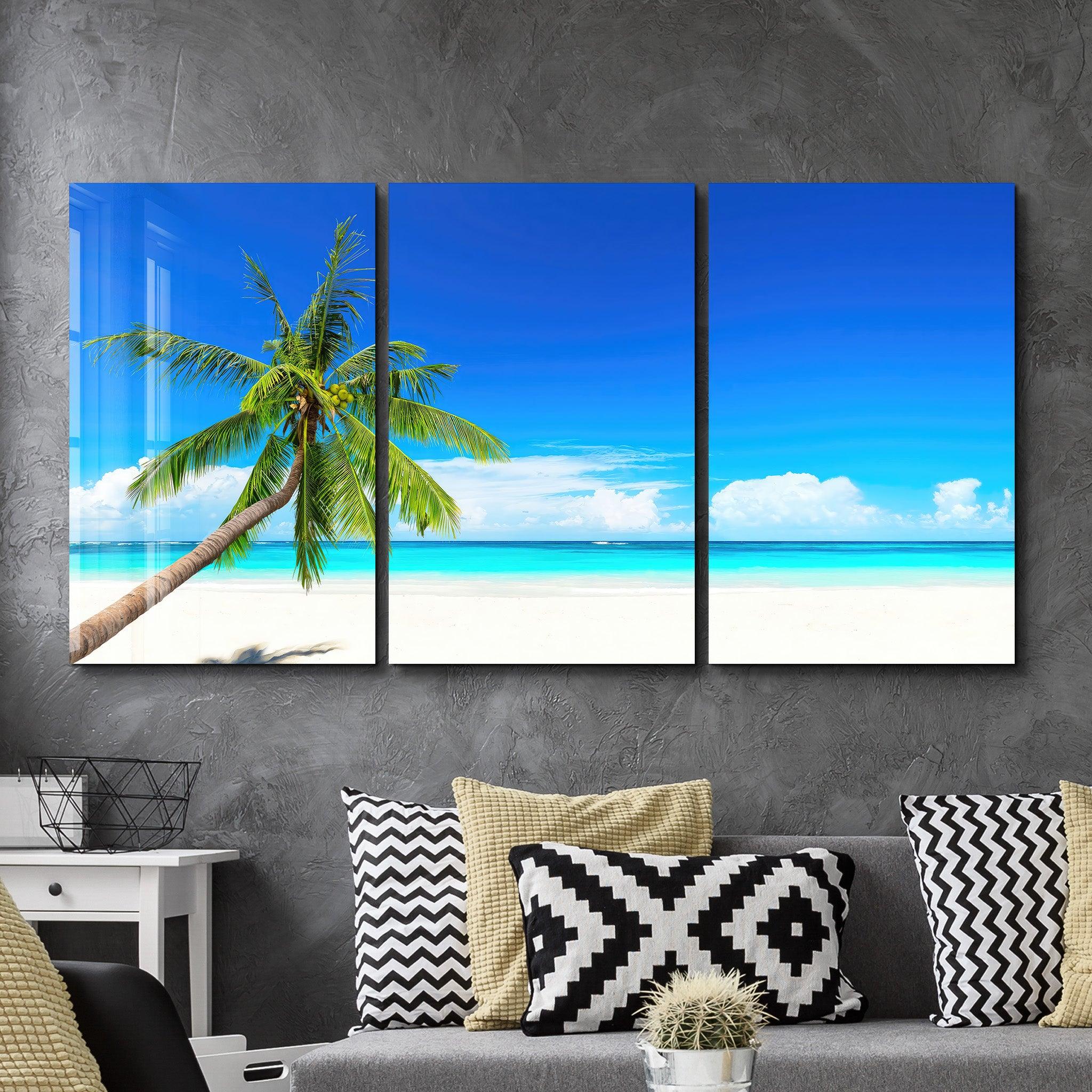 ・"Beach - Trio"・Glass Wall Art - ArtDesigna Glass Printing Wall Art