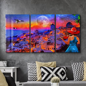 ・"Dream Town - Trio"・Glass Wall Art - ArtDesigna Glass Printing Wall Art