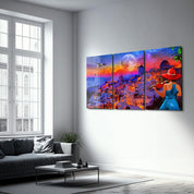 ・"Dream Town - Trio"・Glass Wall Art - ArtDesigna Glass Printing Wall Art