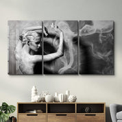 ・"Dancing with Smoke - Trio"・Glass Wall Art - ArtDesigna Glass Printing Wall Art