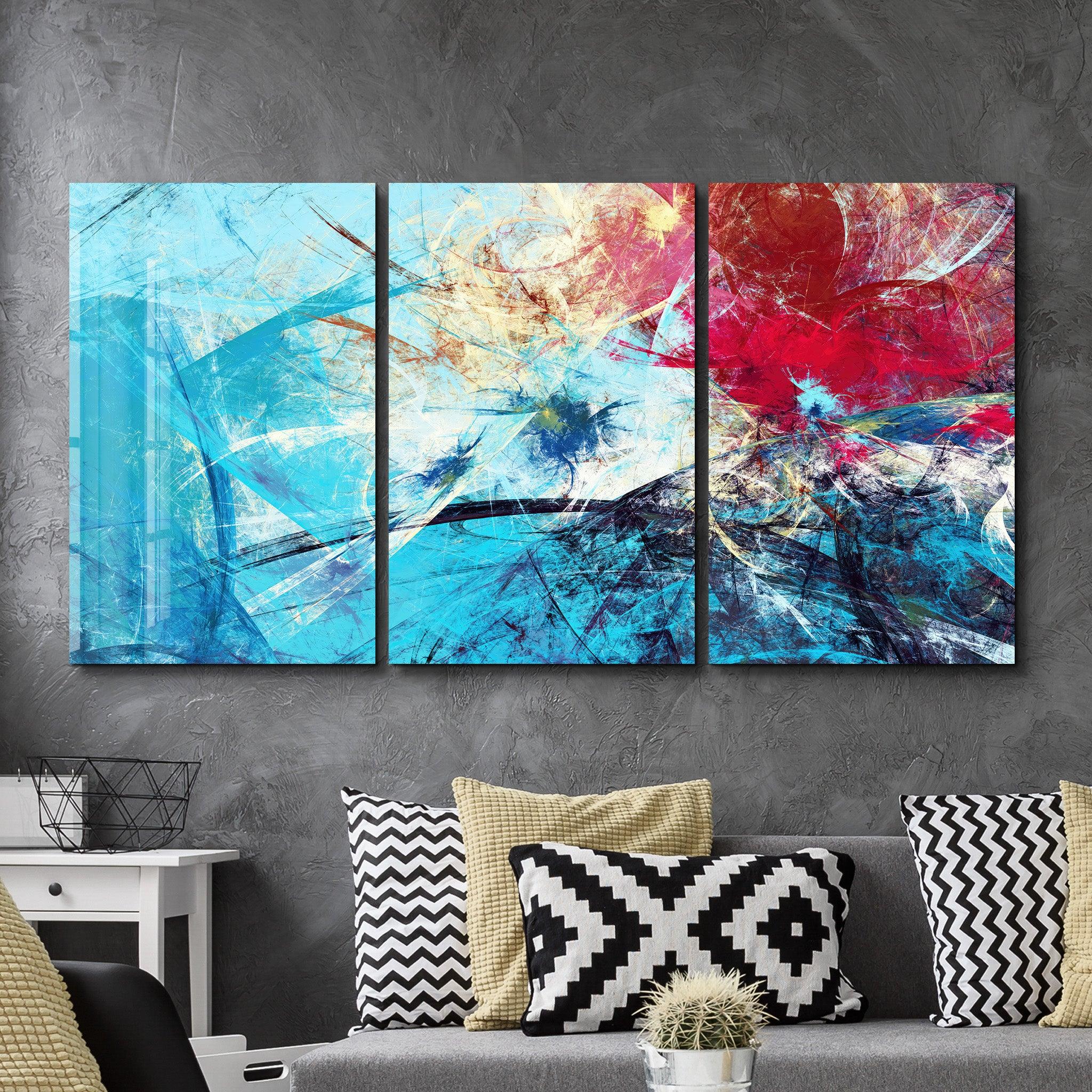 ・"Sea Reflection - Trio"・Glass Wall Art - ArtDesigna Glass Printing Wall Art