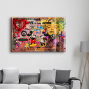 Love Is the Answer by Mr. Pablo Costa – Glass Wall Art