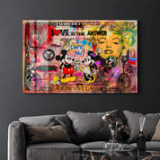 Love Is the Answer by Mr. Pablo Costa – Glass Wall Art