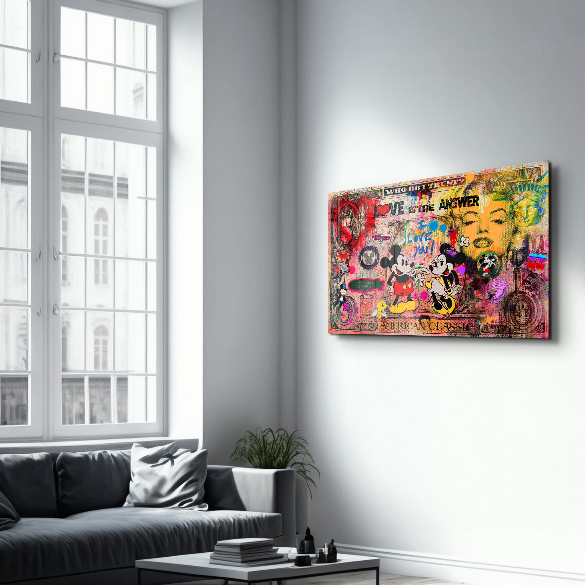 Love Is the Answer by Mr. Pablo Costa – Glass Wall Art