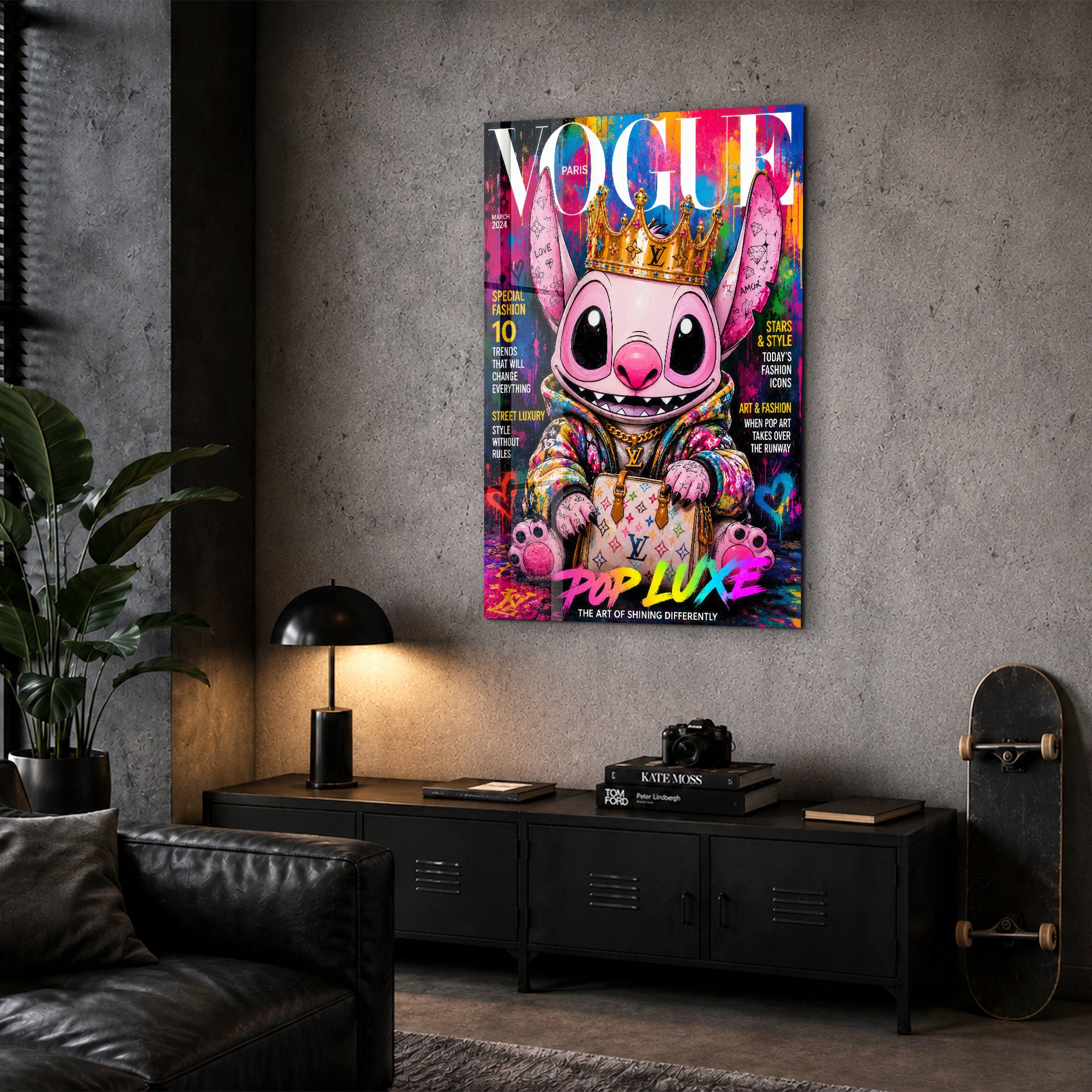 Vogue Galaxy V2 by Mr. Pablo Costa | Glass Wall Art