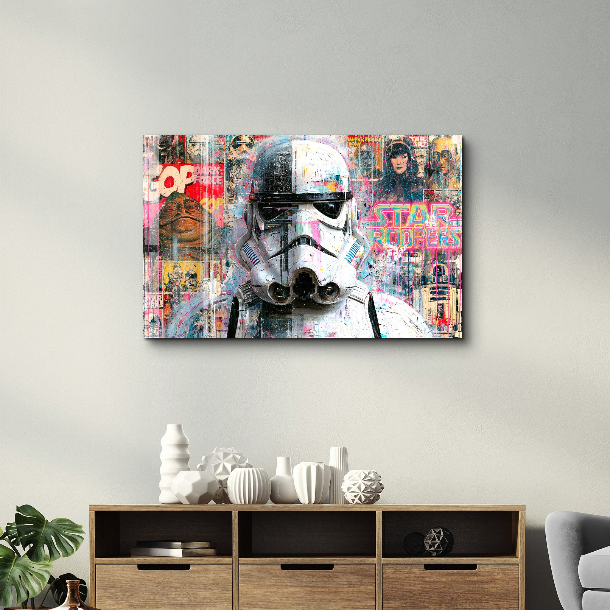 Trooper by Mr. Pablo Costa | Glass Wall Art