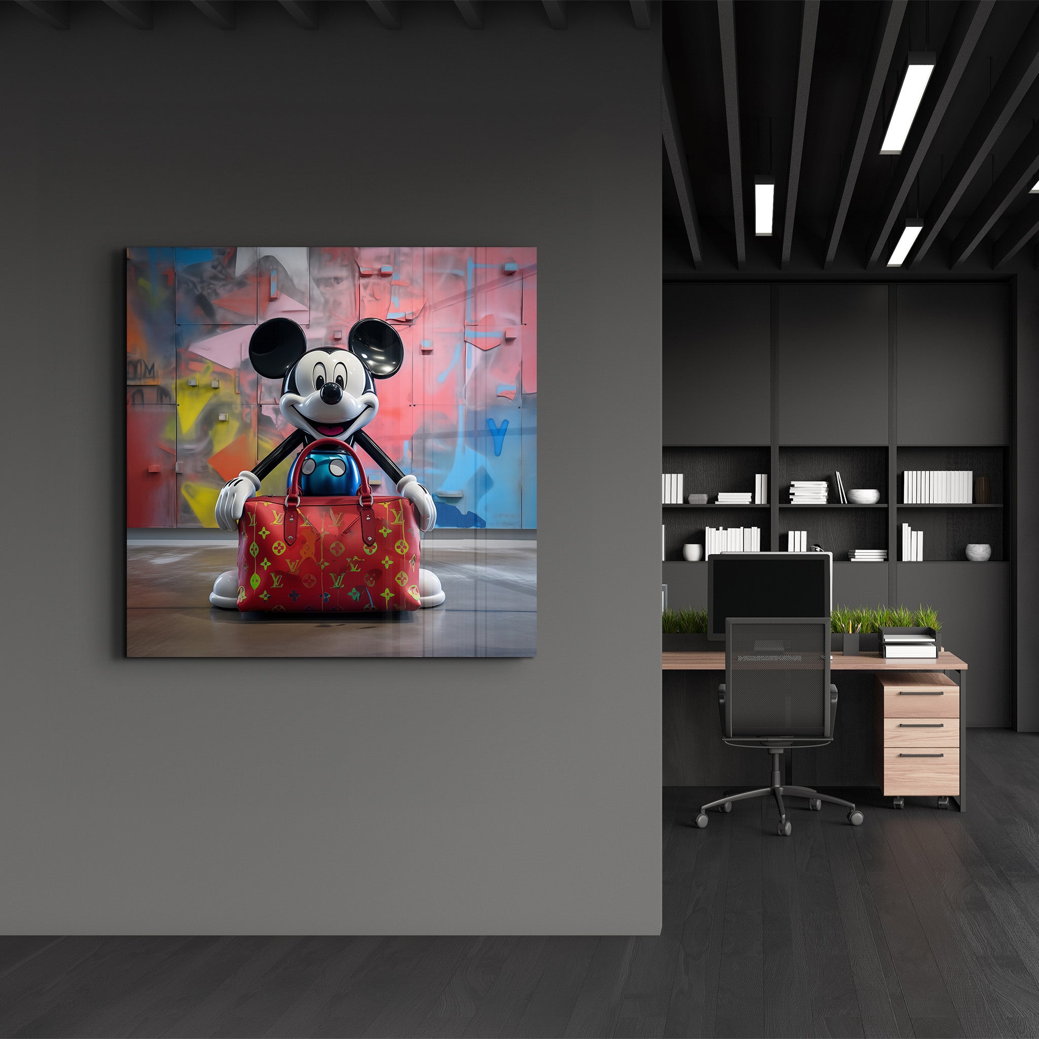 Street Pop Royalty by Mr. Pablo Costa | Glass Wall Art