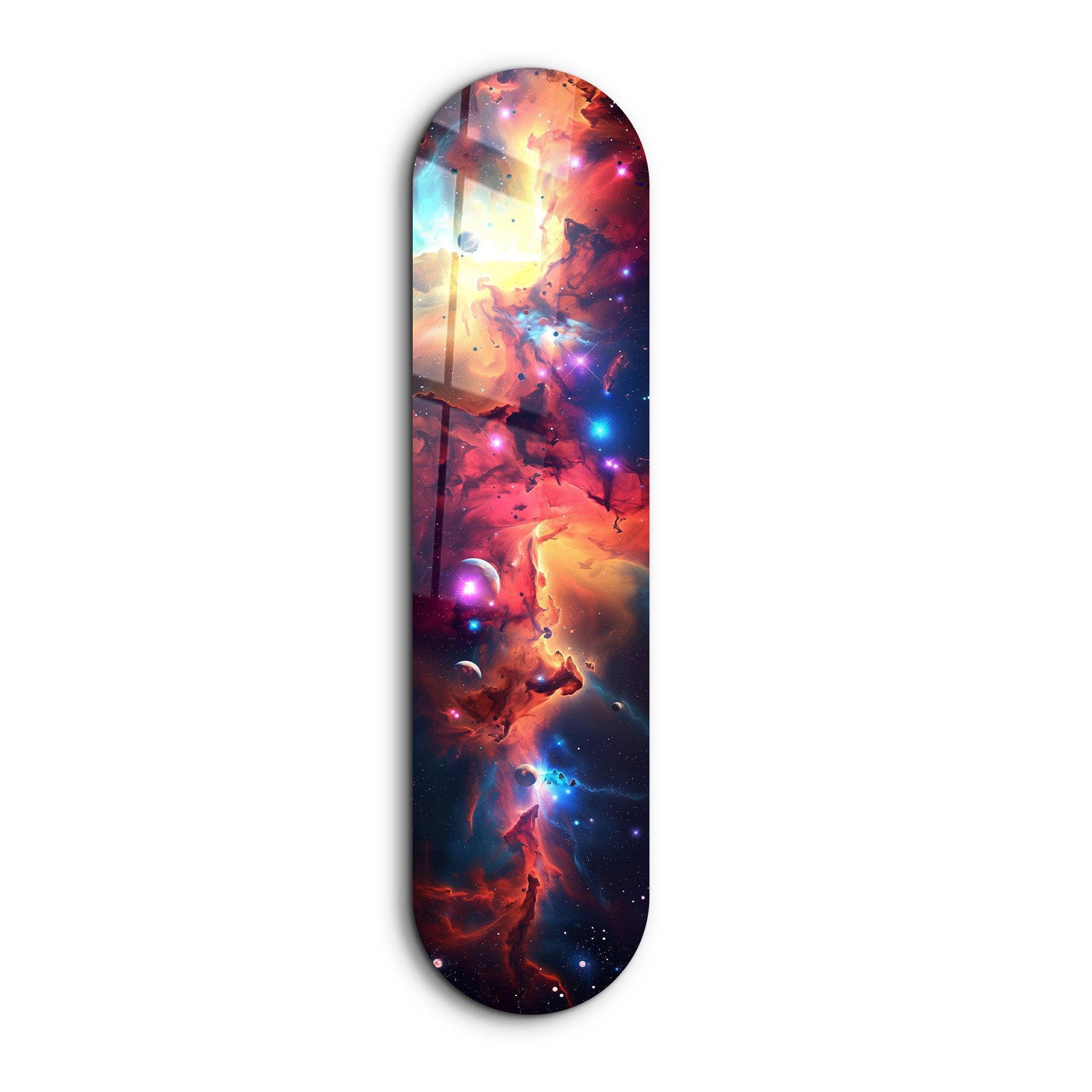 Colorful Space V3 | Glass Wall Art - Artdesigna