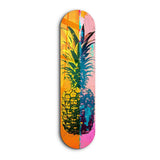 Ananas Pink Orange | Glass Wall Art