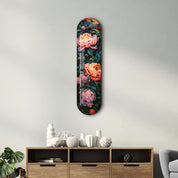 Flowers Painting V2 | Glass Wall Art - Artdesigna