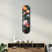 Flowers Painting V4 | Glass Wall Art - Artdesigna