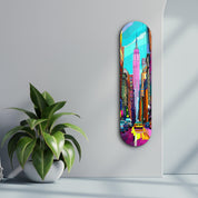 New York | Glass Wall Art - Artdesigna