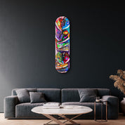 Colorful Sneakers | Glass Wall Art - Artdesigna