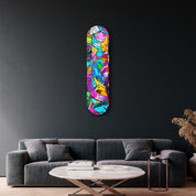 Graffiti Abstract | Glass Wall Art - Artdesigna