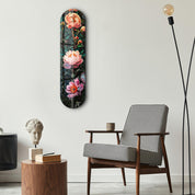 Flowers Painting V1 | Glass Wall Art - Artdesigna