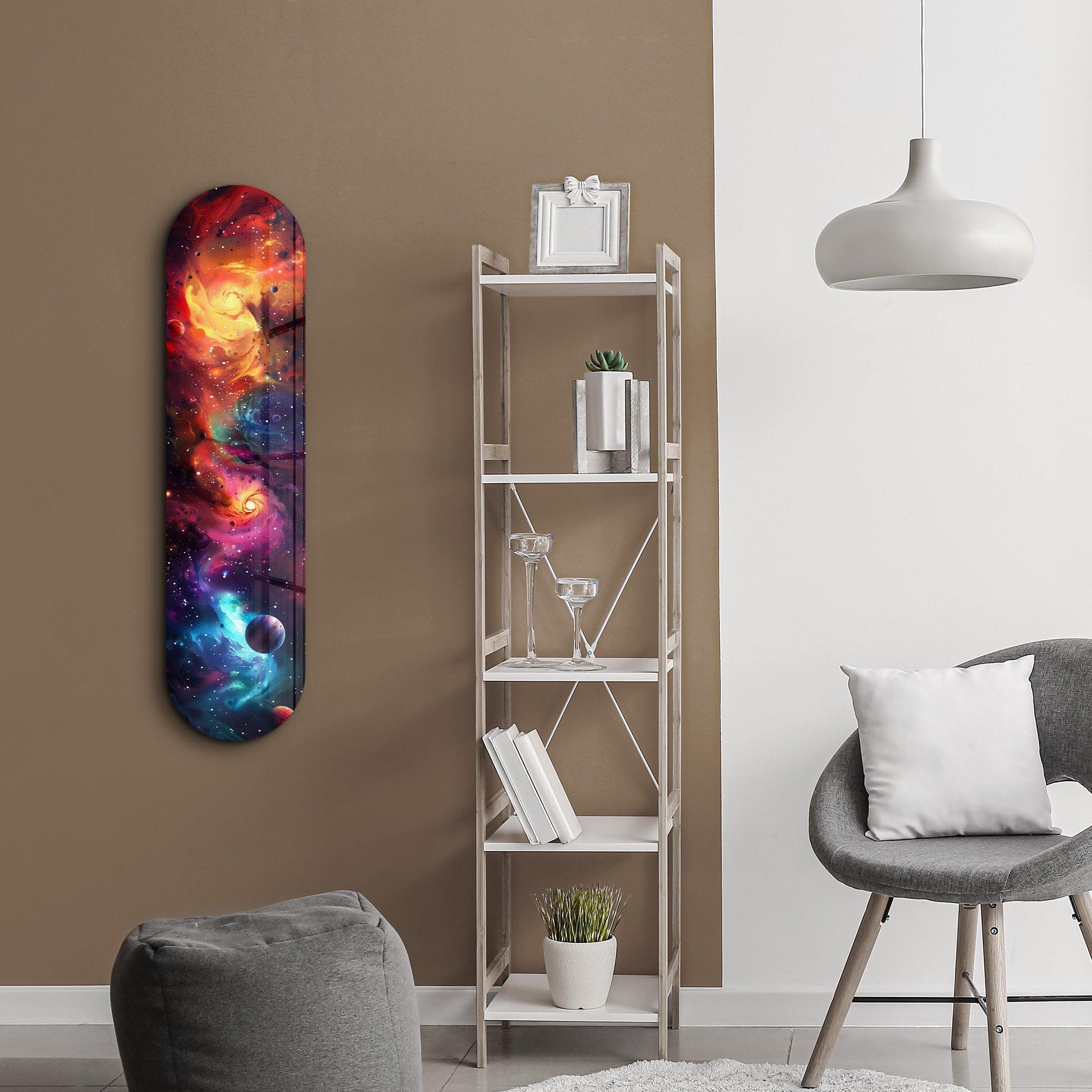 Colorful Space V2 | Glass Wall Art - Artdesigna