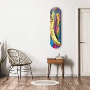 Bananas with Paint | Glass Wall Art - Artdesigna