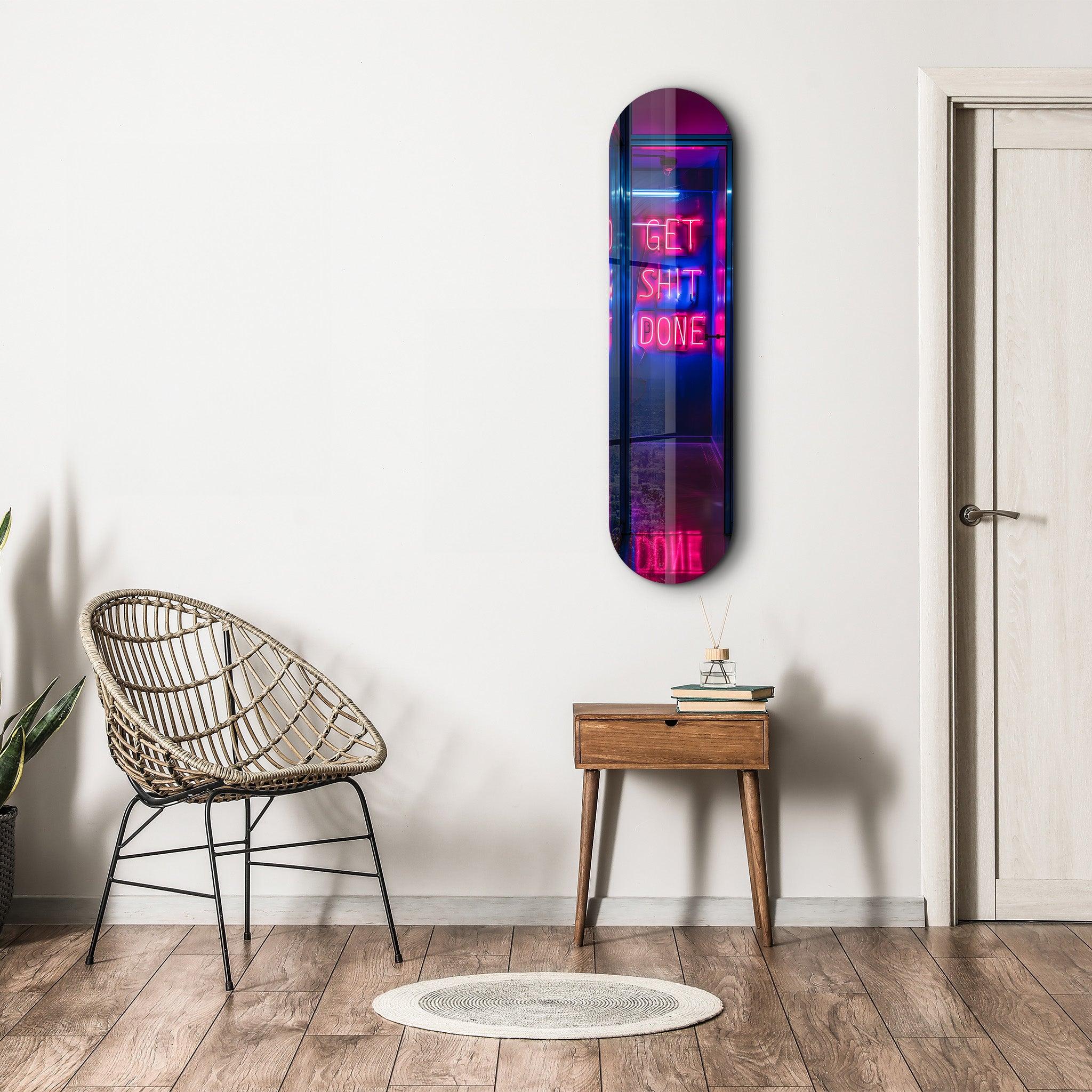 Get $hit Done | Glass Wall Art - Artdesigna