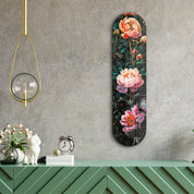 Flowers Painting V1 | Glass Wall Art - Artdesigna