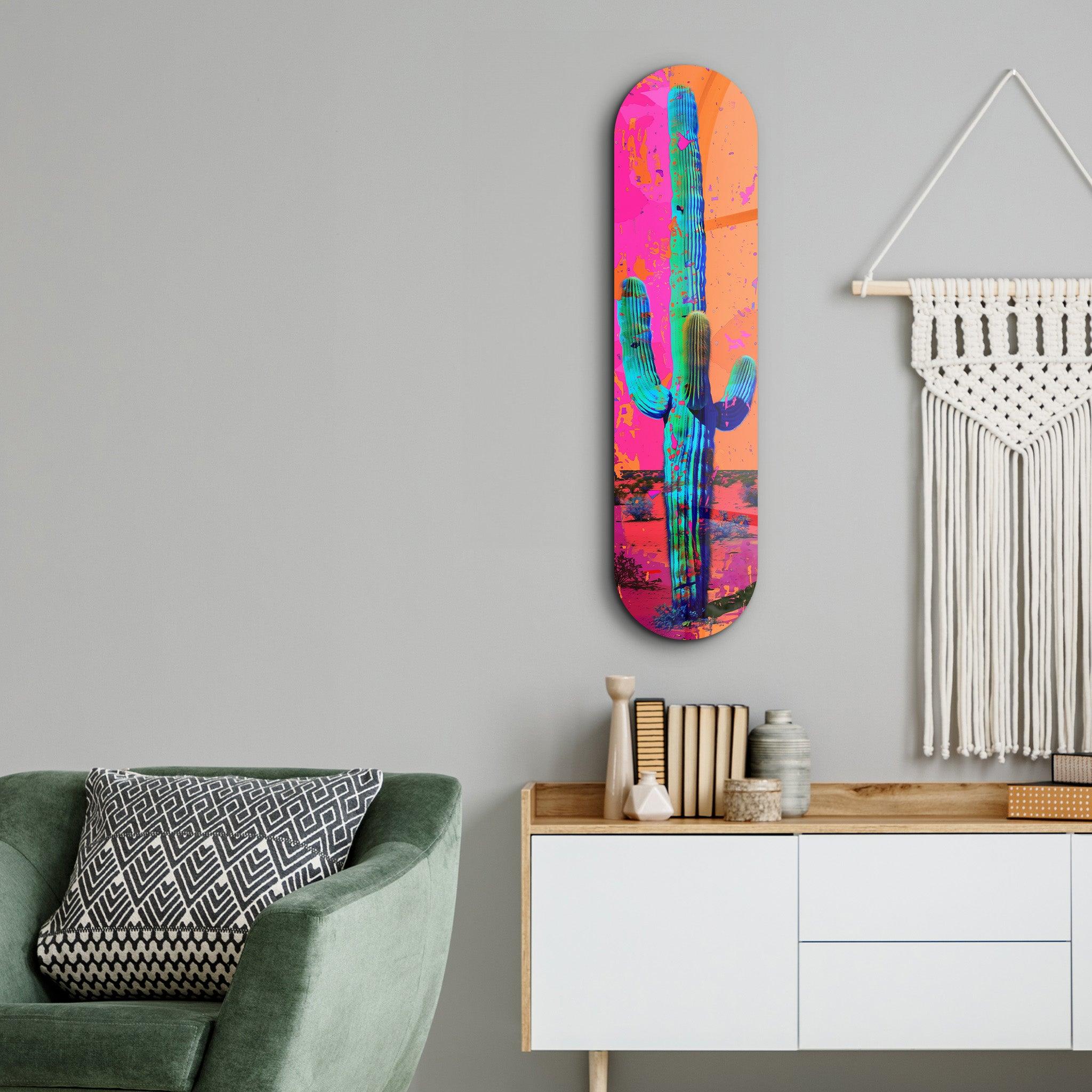 Cactus | Glass Wall Art - Artdesigna