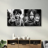 Voices of Peace Protest Portrait Collection | Glass Wall Art