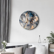 ・"Marble Pattern 2"・Rounded Glass Wall Art - ArtDesigna Glass Printing Wall Art