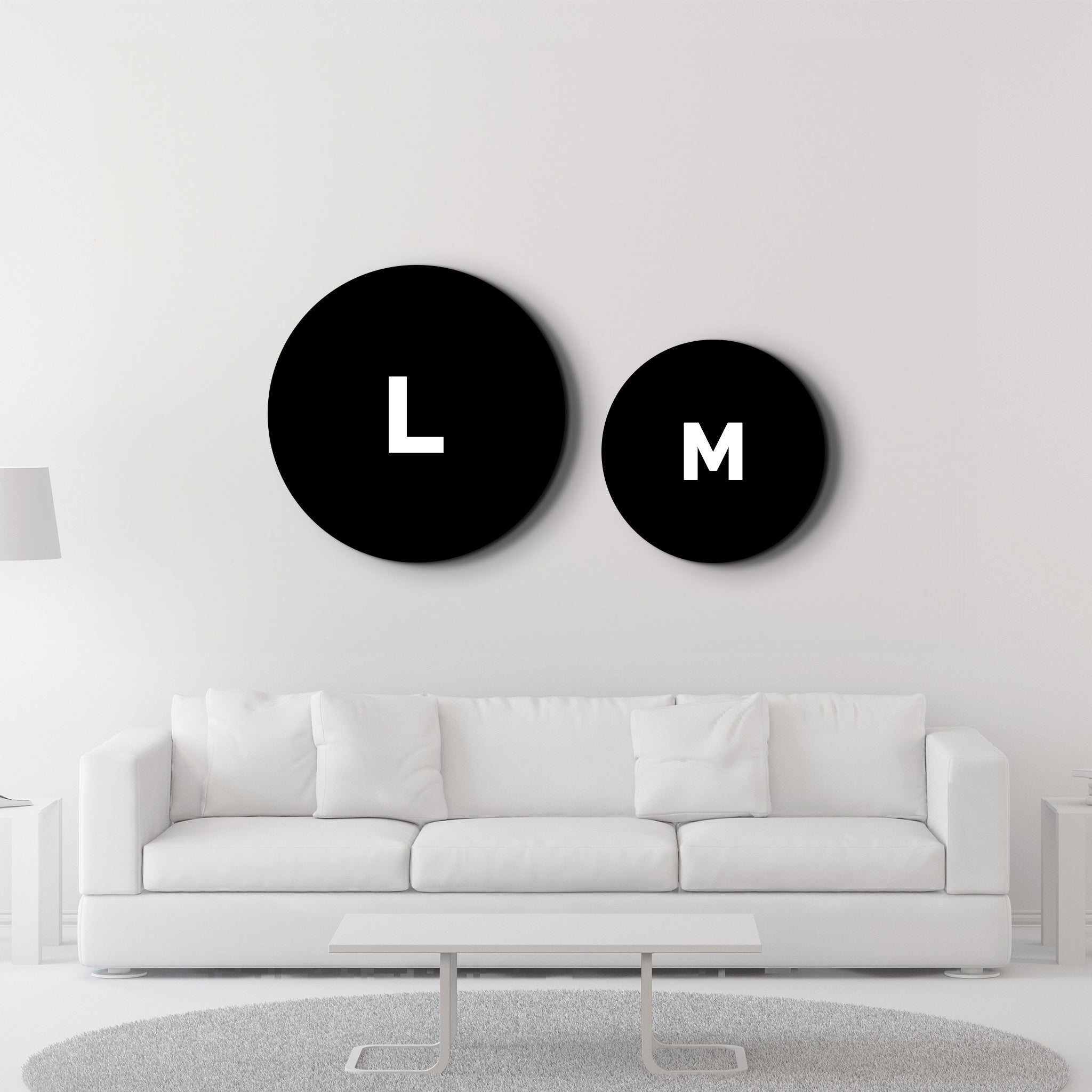 ・"Black Marble"・Rounded Glass Wall Art - ArtDesigna Glass Printing Wall Art