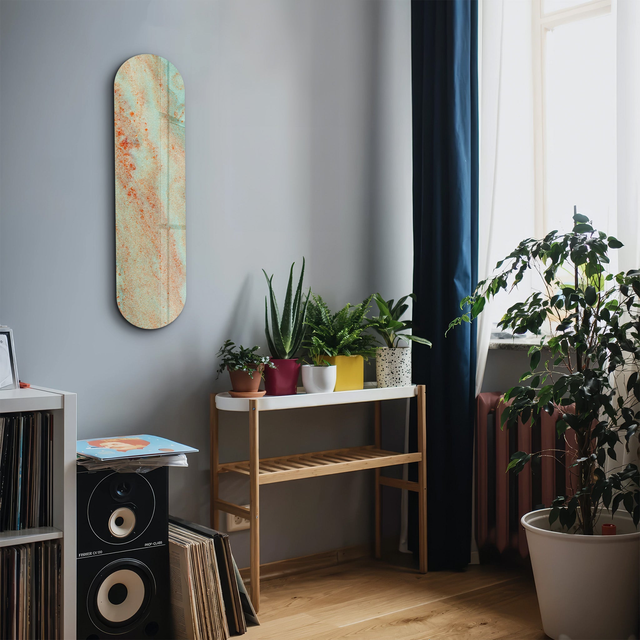 Verdigris 1 | Glass Wall Art