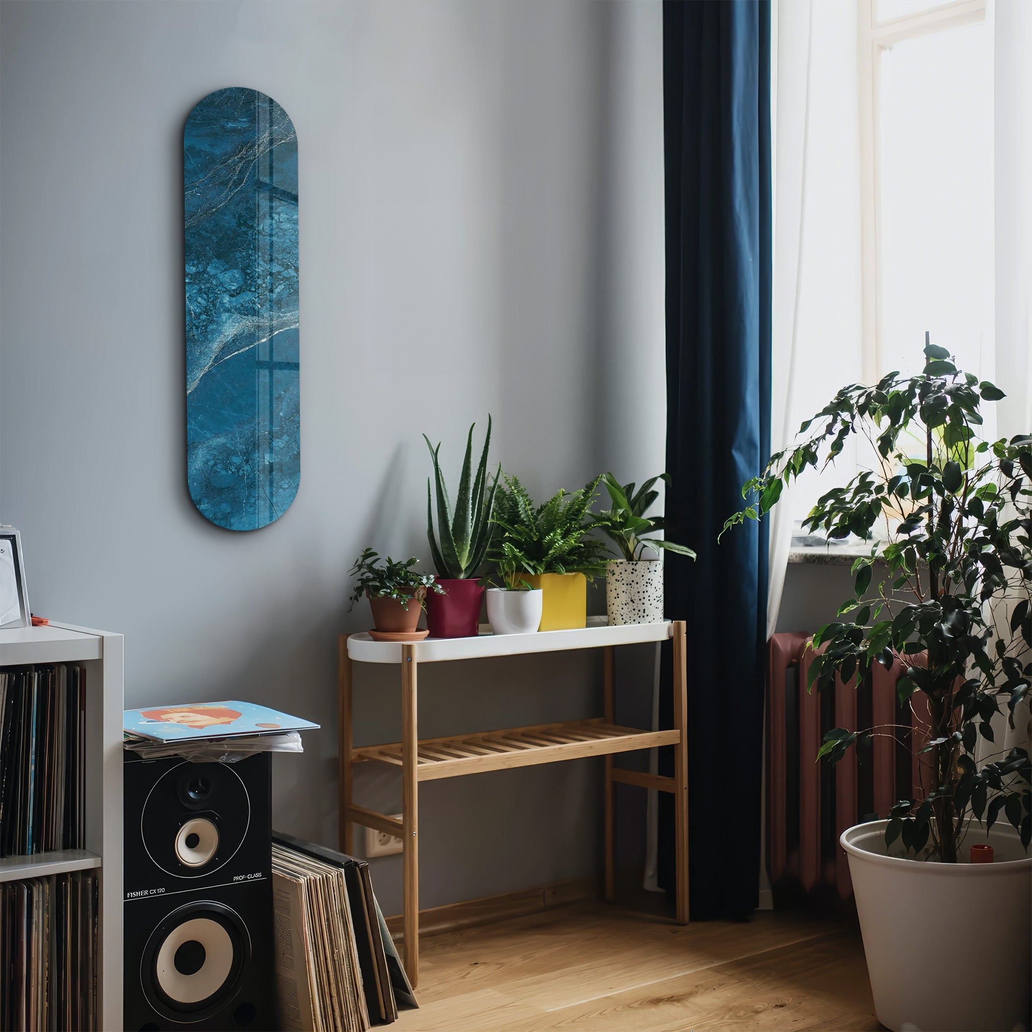Azure Depths 2 | Glass Wall Art