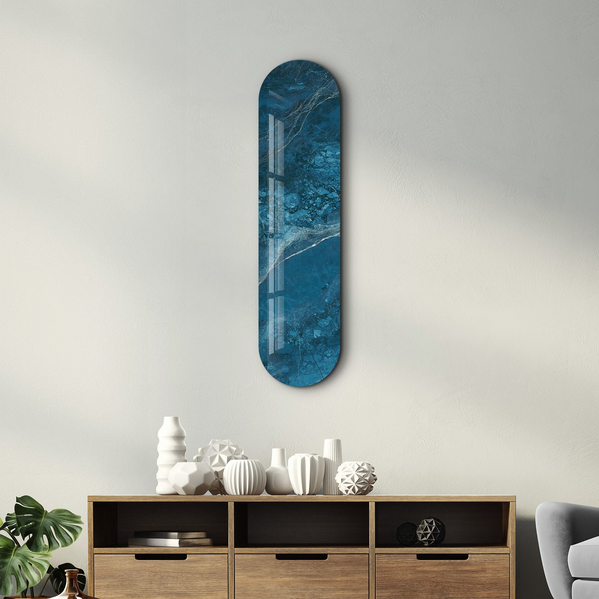 Azure Depths 2 | Glass Wall Art