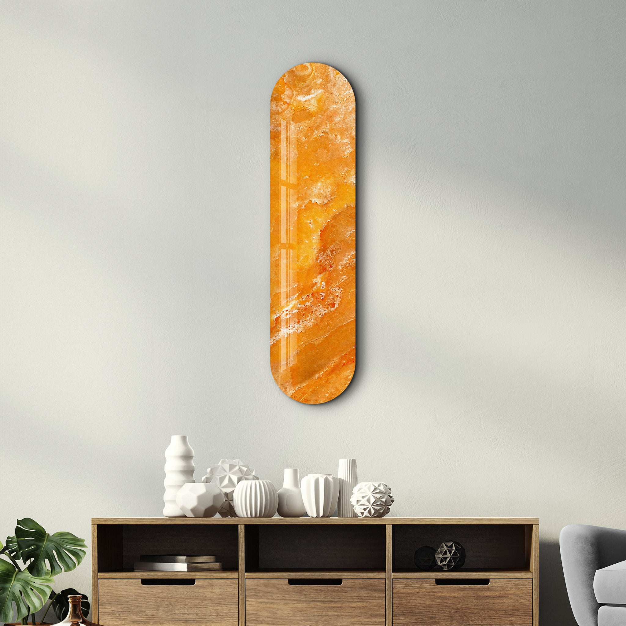 Amber Onyx 2 | Glass Wall Art