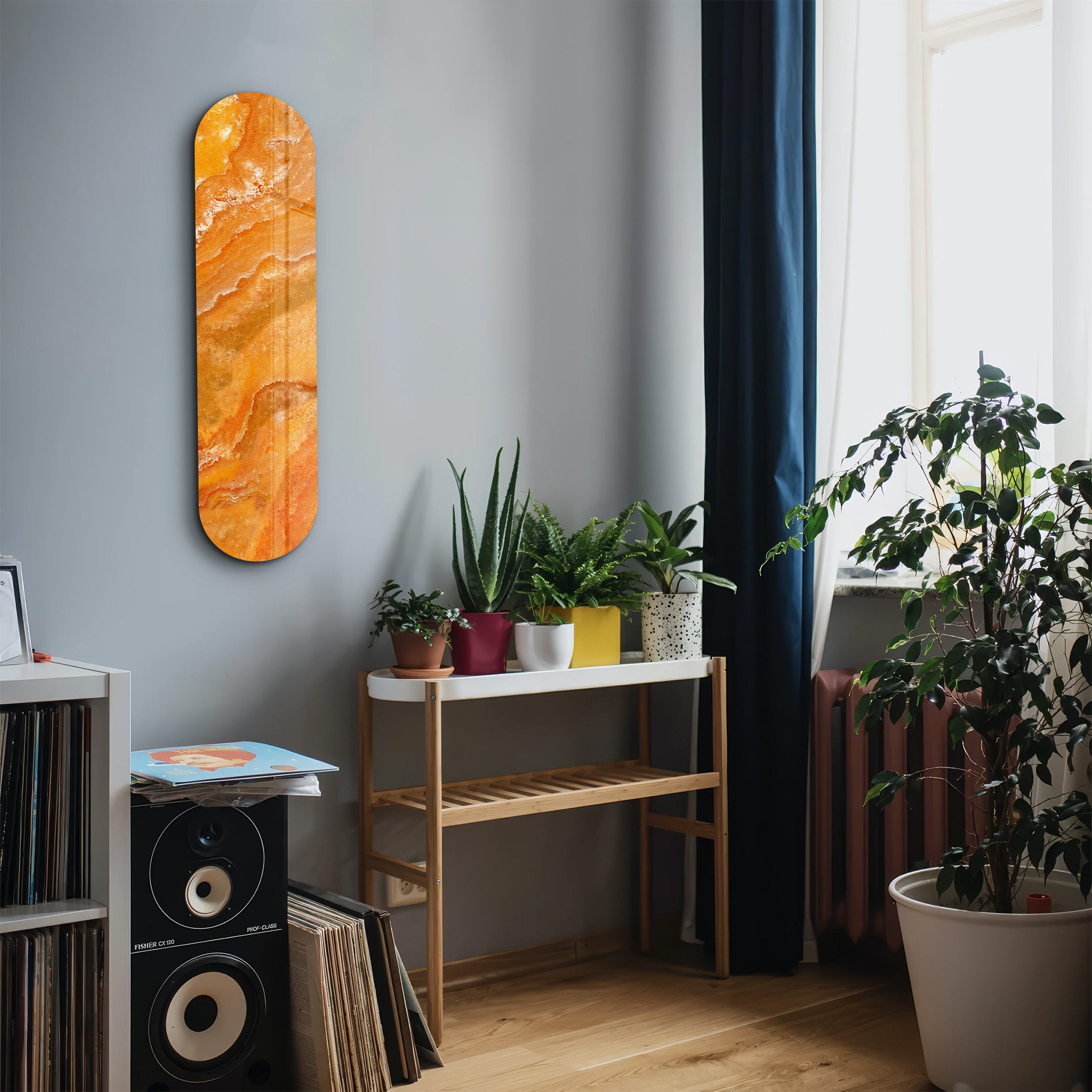 Amber Onyx 4 | Glass Wall Art
