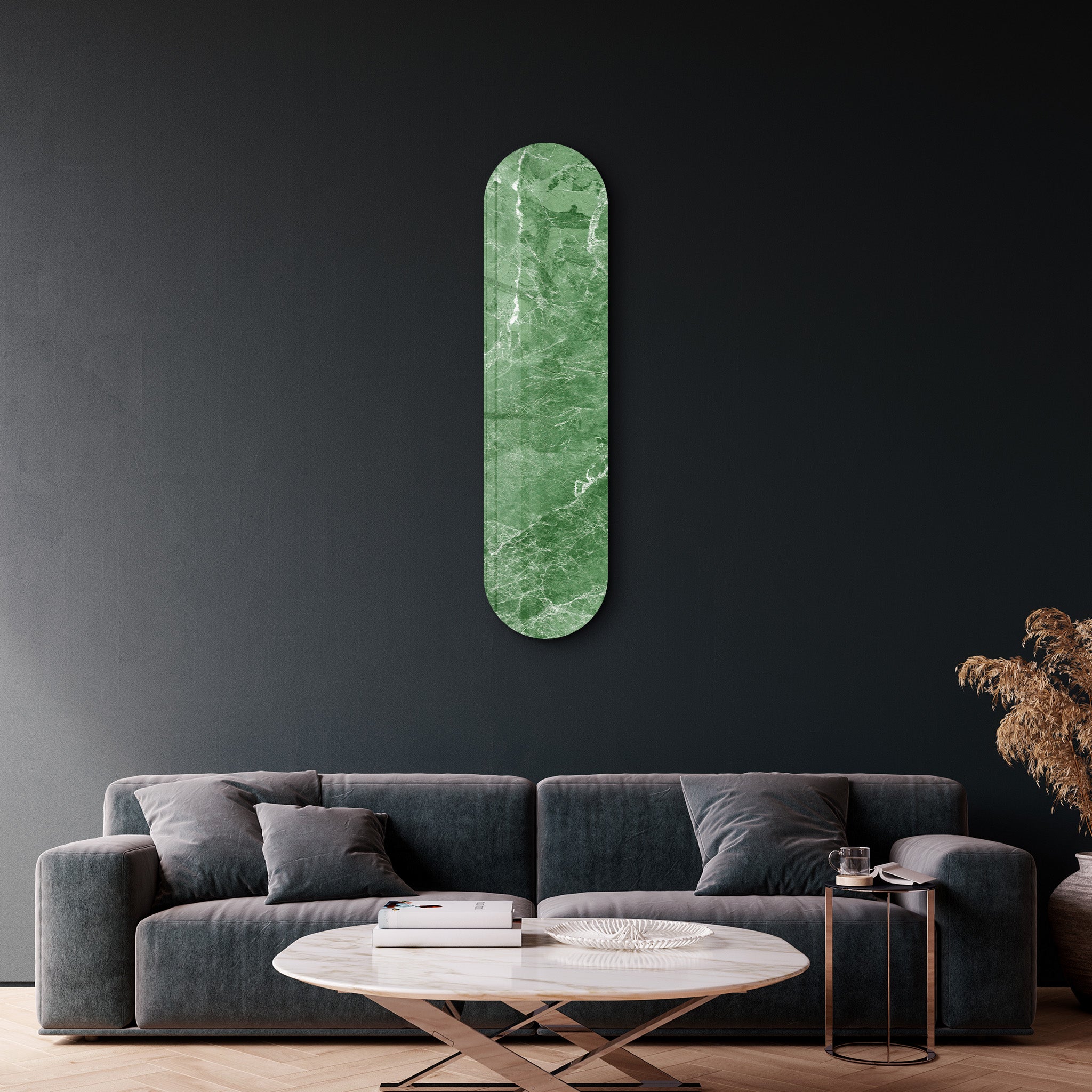 Verde Marble 1 | Glass Wall Art
