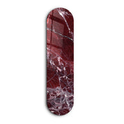 Crimson Marble 1 | Glass Wall Art