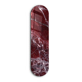 Crimson Marble 1 | Glass Wall Art