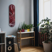 Crimson Marble 2 | Glass Wall Art