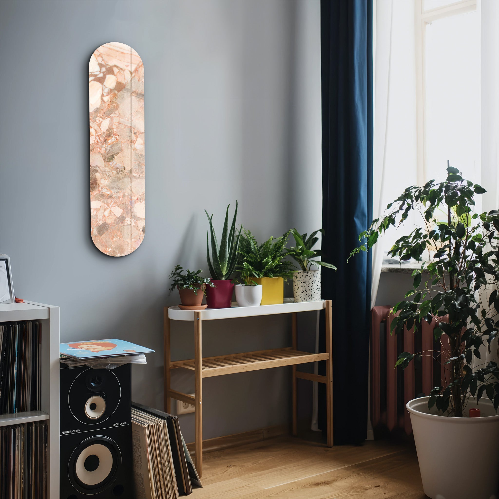 Rose Terrazzo 4 | Glass Wall Art
