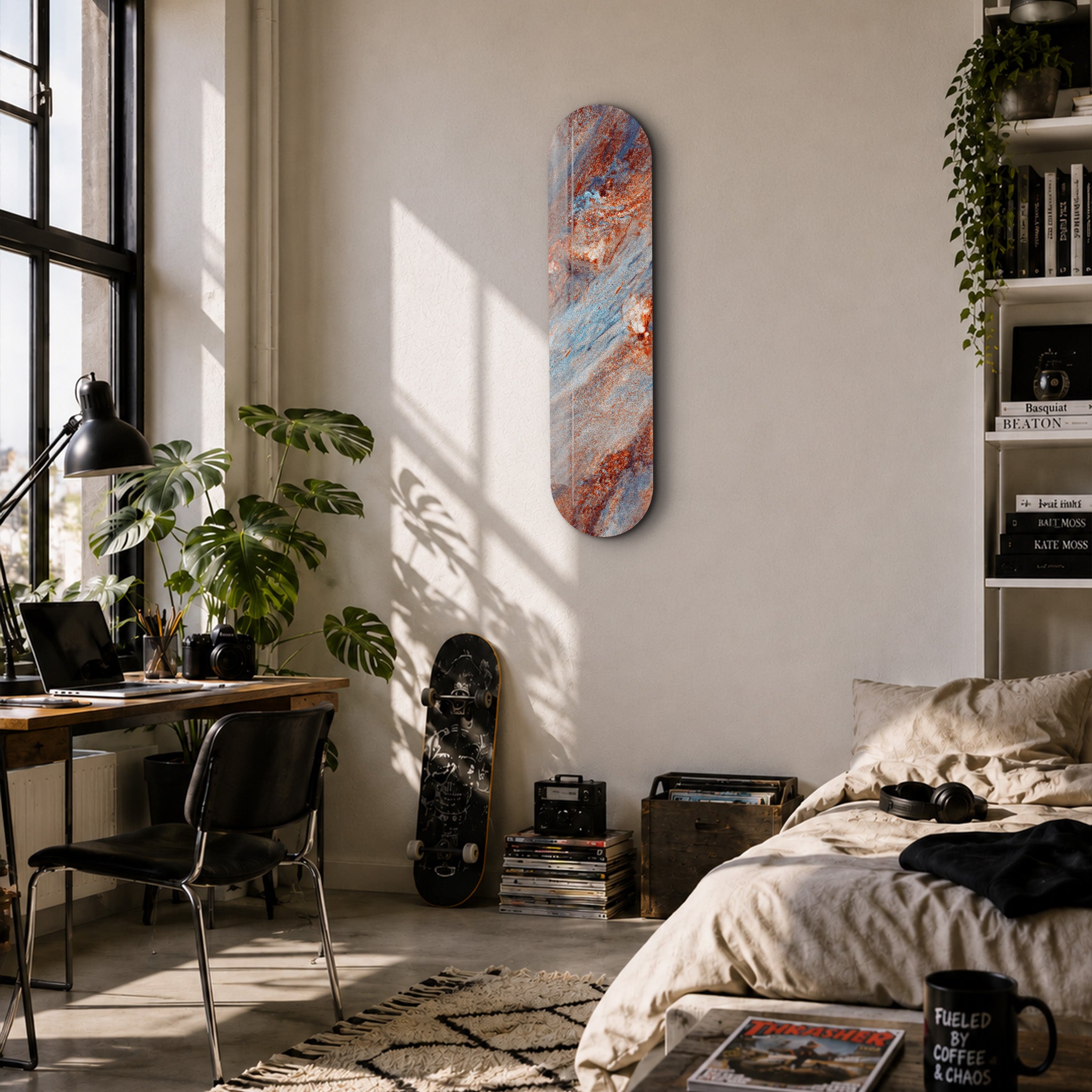 Azure Rust 1 | Glass Wall Art