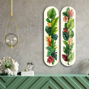 Tropical Paradise Skateboard | Glass Wall Art