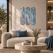 Arctic Rust Trio | Glass Wall Art