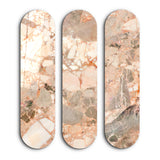 Rose Terrazzo Trio | Glass Wall Art