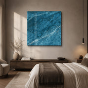 Ocean Veins 2 Square Art | Glass Wall Art