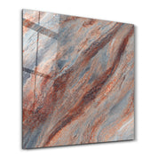 Ember Stone 2 Square Art | Glass Wall Art