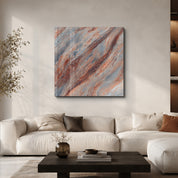 Ember Stone 2 Square Art | Glass Wall Art