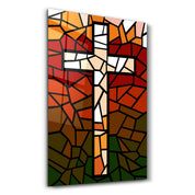 Cross | Designers Collection Glass Wall Art - Artdesigna