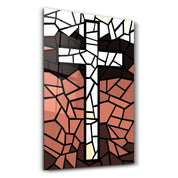 Cross | Designers Collection Glass Wall Art - Artdesigna