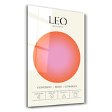Leo - Aura Collection | Zodiac Glass Wall Art