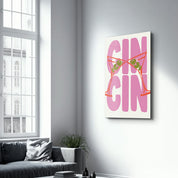 CIN CIN! Cheers! | Glass Wall Art - Artdesigna